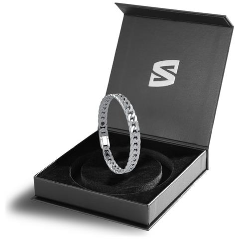 , Bracciale Da Uomo Premium Con Maglie Cubane | Acciaio Chirurgico 316l, Argento, 23 Cm - Foto 2
