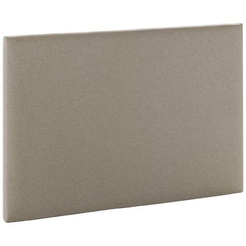 Testiera Aura Rivestita In Tessuto Beige 90x60 Cm - Foto 1