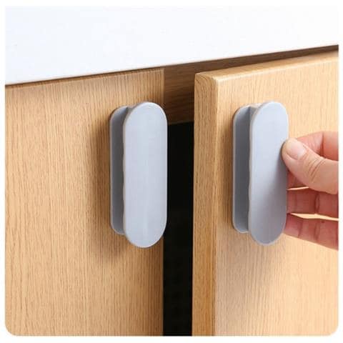 4 Paia Maniglie Autoadesive Per Cassetti E Ante - Installazione Facile Senza Trapano Gray - Foto 4