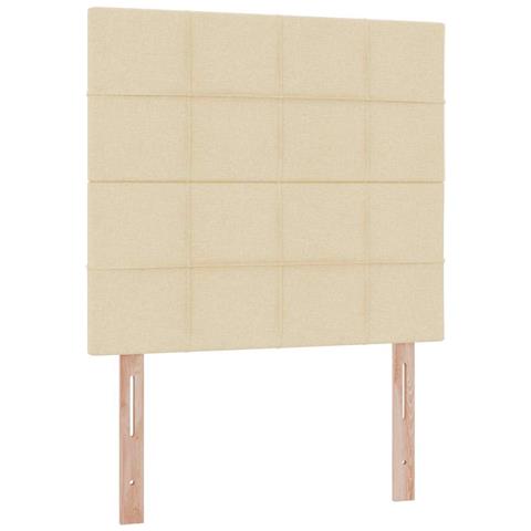 Letto con contenitore e materasso Crema 90 x 190 cm Poliestere - Foto 9