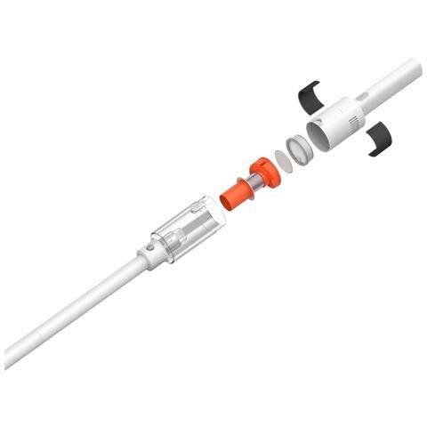 P30 Aspirapolvere a bastone 2 in 1 Batteria Secco Senza sacchetto 0,2 L 180 W Arancione, Bianco 8 Ah - Foto 2