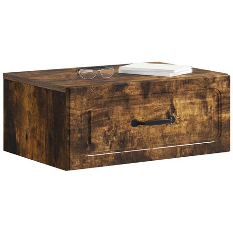 Mobiletto da notte a muro Rovere Fumo 49 x 34,5 x 20 cm - Foto 2