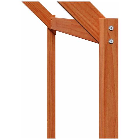 Struttura per letto soppalco Marrone Cera 90 x 190 cm - Foto 9