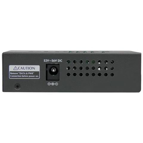 Adattatore Iniettore midspan a 4 porte Gigabit Power over Ethernet (PoE) Montaggio a parete 30,8W - 802.3at / af - Foto 2