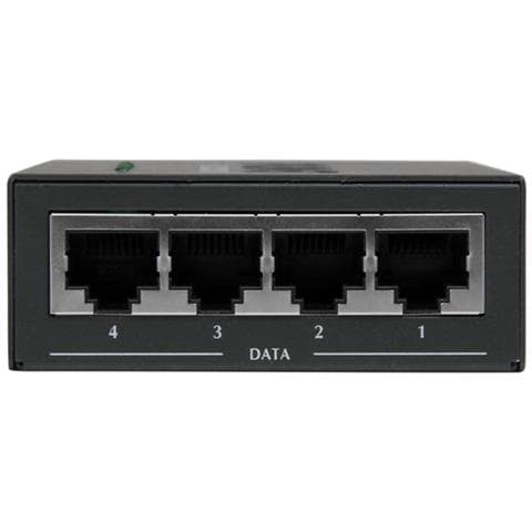 Adattatore Iniettore midspan a 4 porte Gigabit Power over Ethernet (PoE) Montaggio a parete 30,8W - 802.3at / af - Foto 5