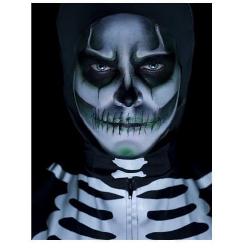 Kit Trucco Per Halloween Effetto Scheletro Fosforescente Taglia Unica - Foto 2