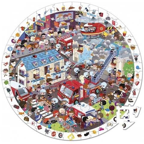 Osservazione Rotonda Puzzle Vigili Del Fuoco - Foto 1