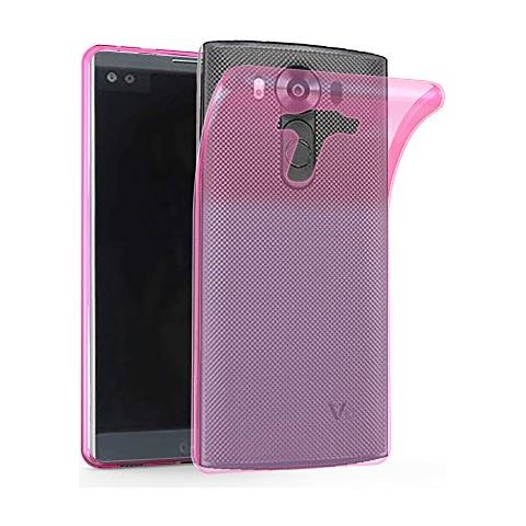 Custodia Compatibile Con Lg G4 Pro In Rosa Transparente - Coperchio Protettivo In Silicone Tpu Flessibile - Foto 1