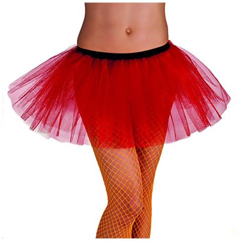 , 1701 - Tutù Per Adulti, Rosso (rot), Taglia Unica, Modelli / colori Assortiti, 1 Pezzo - Foto 1