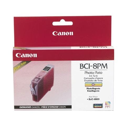 BCI-8PM Cartuccia Ink Originale Magenta BJC-8500 Capacità 500 Pagine - Foto 1