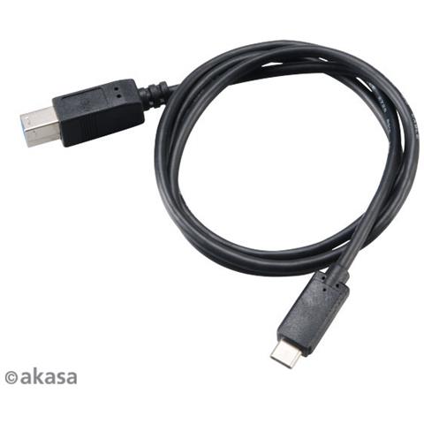 USB A / B, 100cm, 3.1 (3.1 Gen 2) , USB A, USB B, Dritto, Dritto, Nero - Foto 2