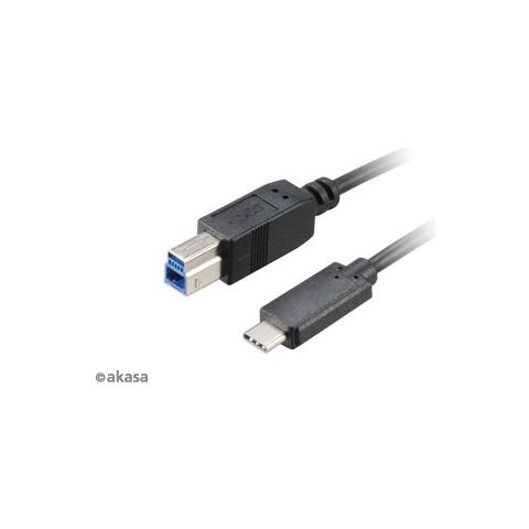 USB A / B, 100cm, 3.1 (3.1 Gen 2) , USB A, USB B, Dritto, Dritto, Nero - Foto 1