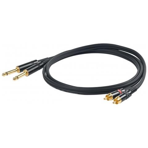 CHLP310LU3 3m 2 x 6.35mm 2 x RCA Nero cavo audio - Foto 1