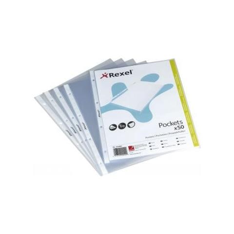 Buste a Perforazione Universale A4 Goffrate Trasparente (50)  - Foto 1