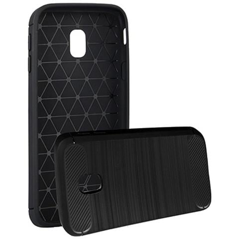 Maxy Custodia B-case Tpu Silicone Cover Case Per Apple Iphone 7 - 8 - Se (2020) Carbon Metal Black - Foto 2