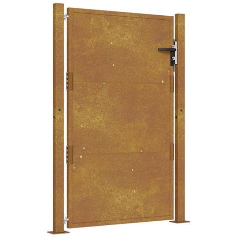 Cancello Da Giardino 105x155 Cm In Acciaio Corten - Foto 1