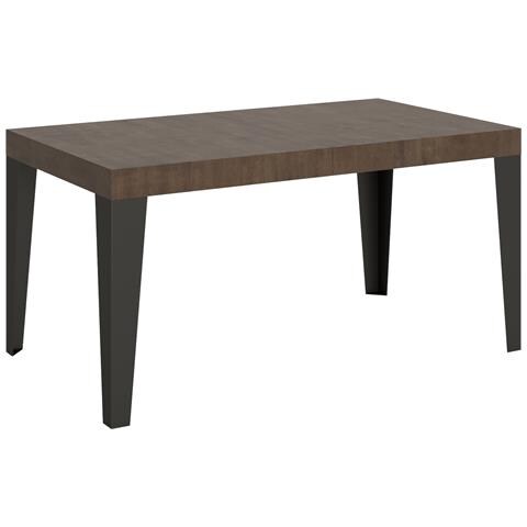 Tavolo Allungabile 90x160/264 Cm Flame Telaio Antracite - Noce - Foto 4