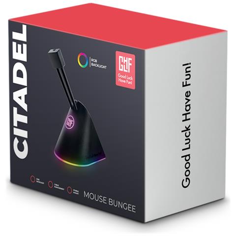 Citadel Rgb Mouse Bungee Con 3 Clip Colorate (nero) - Foto 5