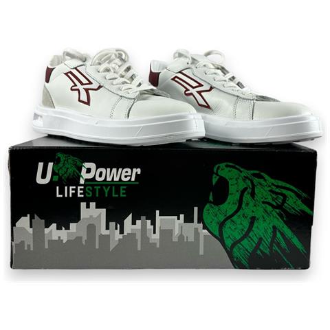 Scarpe Sneaker Basse Antinfortunistiche Stile Moderno Con Dettagli Scamosciati E Bordeaux Urban Venom - 38 - Foto 2