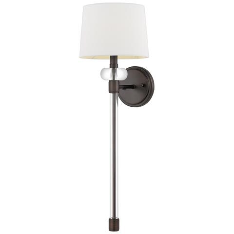 Applique Contemporanea Barbour Acciaio Bronzo Porto 1 Luce E14 - Foto 1