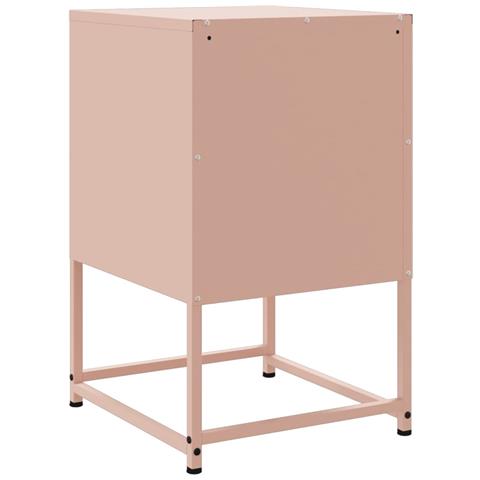 Comodino Rosa 36x39x60,5 Cm In Acciaio - Foto 2