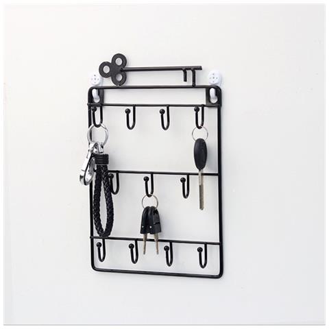 Portachiavi Da Parete Con 11 Ganci Black - Foto 1