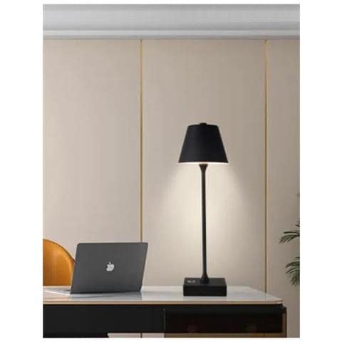 Lampada Da Tavolo Ricaricabile Usb 3 Colori Luce Bianca Calda Naturale Lume 10 W - Foto 1