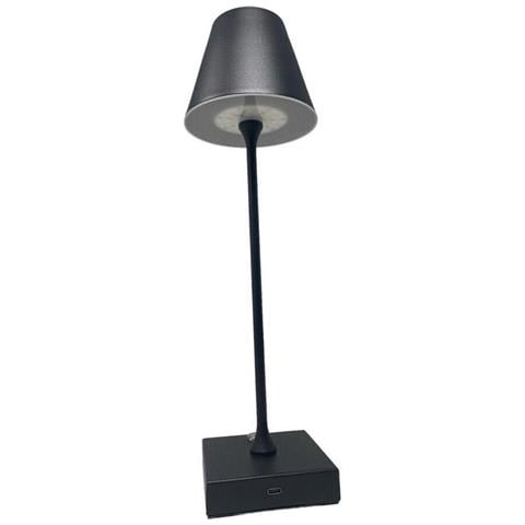 Lampada Da Tavolo Ricaricabile Usb 3 Colori Luce Bianca Calda Naturale Lume 10 W - Foto 2