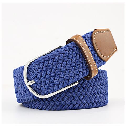 Cintura Elastica In Fettuccia - 107cm Blu Blue - Foto 1