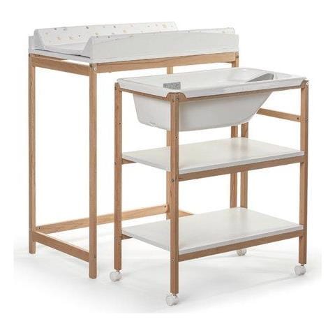 Bagnetto Fasciatoio Okbaby 933 Woody Doppia Funzione Naturale - Foto 1