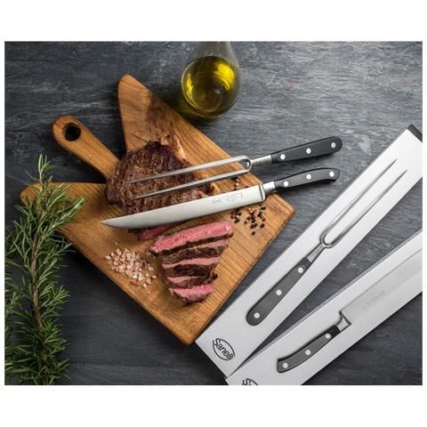 Set Di Coltelli Da Cucina Ergoforge - Nero - Acciaio - 44,5x7x5,5 Cm - Foto 1