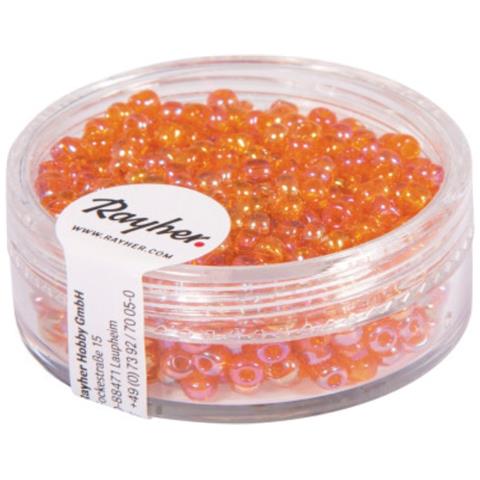 Rayher - 17gr Perline Di Vetro Trasparenti - Colore Arancione 2,6mm - Foto 1