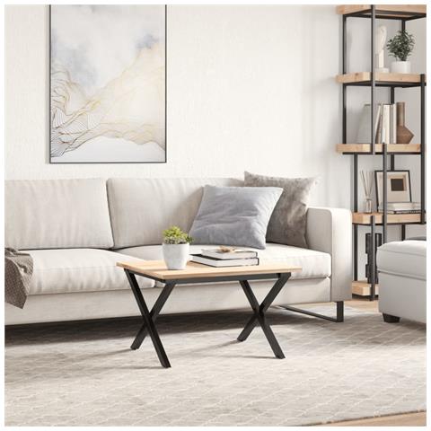 Telaio Gambe A X Per Tavolino Da Salotto 50x40x38 Cm In Acciaio - Foto 3