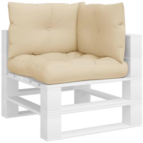 Cuscini Per Pallet 3 Pz Beige In Tessuto - Foto 3