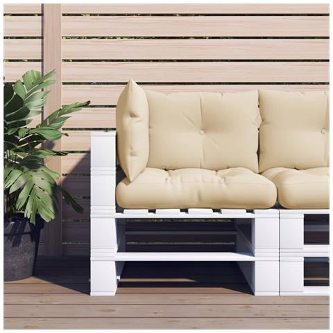 Cuscini Per Pallet 3 Pz Beige In Tessuto - Foto 1