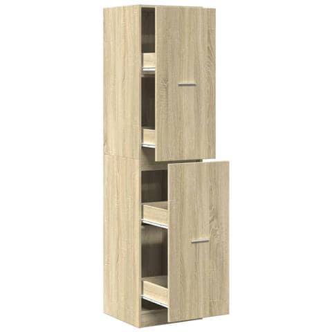 Armadietto Da Farmacia Rovere Sonoma 40x41x174,5 Cm Truciolato - Foto 2