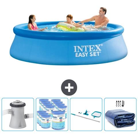 Piscina Fuori Terra - In Giro - 305x305x76 Cm - Blu - Include Accessori Coordinati Cb93 - Foto 1