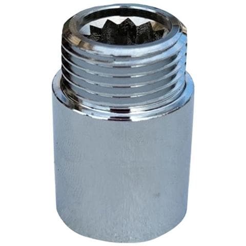 Connettore Esteso In Rame Da 30mm - Prolunga Idraulica Argento - Foto 1