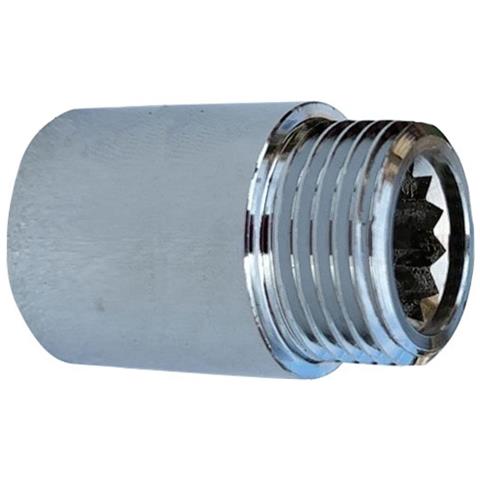 Connettore Esteso In Rame Da 30mm - Prolunga Idraulica Argento - Foto 2