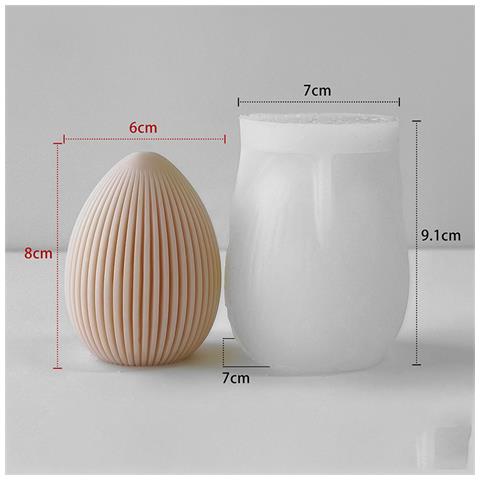 Stampo In Silicone Per Uova Di Pasqua - Stampo Per Decorazioni, Candele E Sapone A Forma Di Coniglietto J-1109 - Foto 1