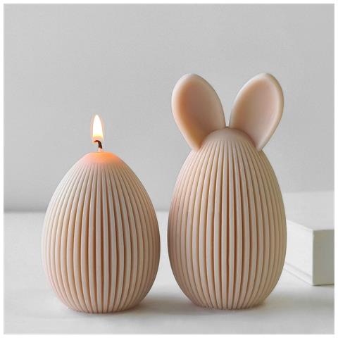 Stampo In Silicone Per Uova Di Pasqua - Stampo Per Decorazioni, Candele E Sapone A Forma Di Coniglietto J-1109 - Foto 5