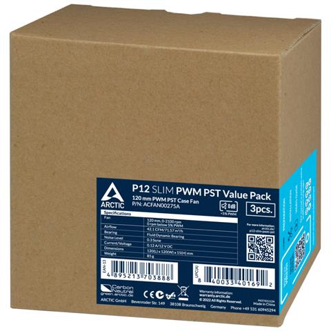 Ventilatore Case per Computer 12 cm 300 Giri /min 2100 Giri /min 0,3 son 71,53 m³ /h Nero - Foto 6