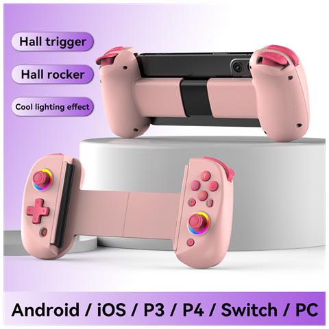 Gamepad Wireless Estensibile D8 Per Telefoni E Tablet Pink - Foto 1