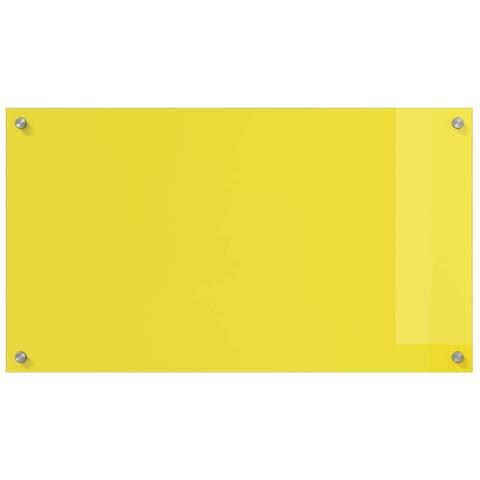 Schienale da Cucina Giallo 90x50x0,6 cm in Vetro Temperato di - Foto 2