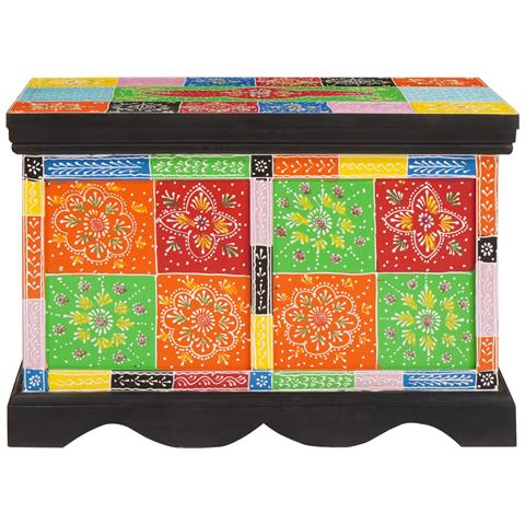 Scatola di Stoccaggio 60x40x40 cm Legno Massello di Mango - Foto 2