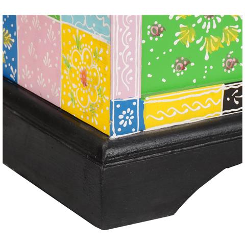 Scatola di Stoccaggio 60x40x40 cm Legno Massello di Mango - Foto 9