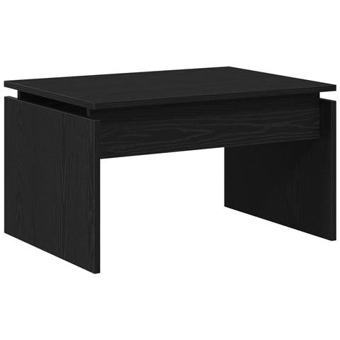 Tavolino da caffè in rovere nero 68x38x50 cm in legno ingegnerizzato - Foto 1