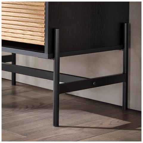 Sobuy Scarpiera Da Ingresso Cassettiera Con 1 Cassetto E 2 Ribalte Per Ingresso, Corridoio E Soggiorno Nero 64x40x115 Cm Hfsr03-sch - Foto 8