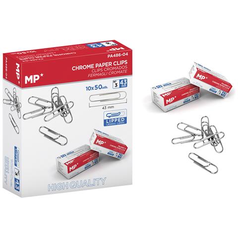 Clips Cromati 43 Mm Confezione 50 Uds. X 10 - Foto 1