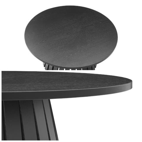 Livtavolino Rotondo 80cm In Stile Scandinavo Nero - Foto 9